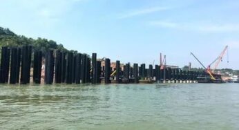 Construction Technology and Safety of Pile Driving on Water